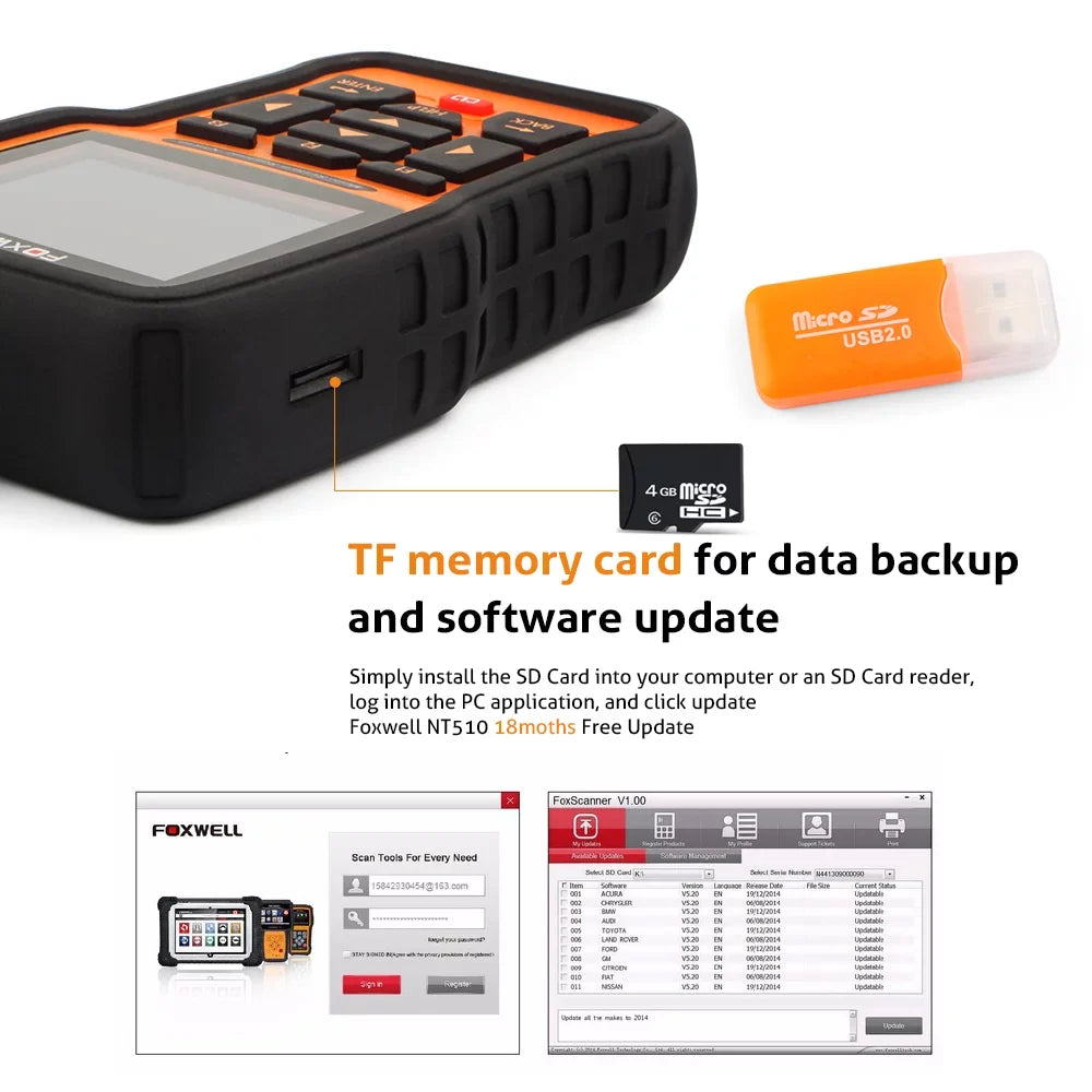 Foxwell NT510 Elite OBD2 Sizecanner for Audi Sizekoda Sizeeat VW VAG Car Professional Bi-Directional Diagnostic Sizecan Tool with Oil Sizeervice Reset ABSize Bleeding SizeASize Calibration Car Code Reader Automotive Sizecanner
