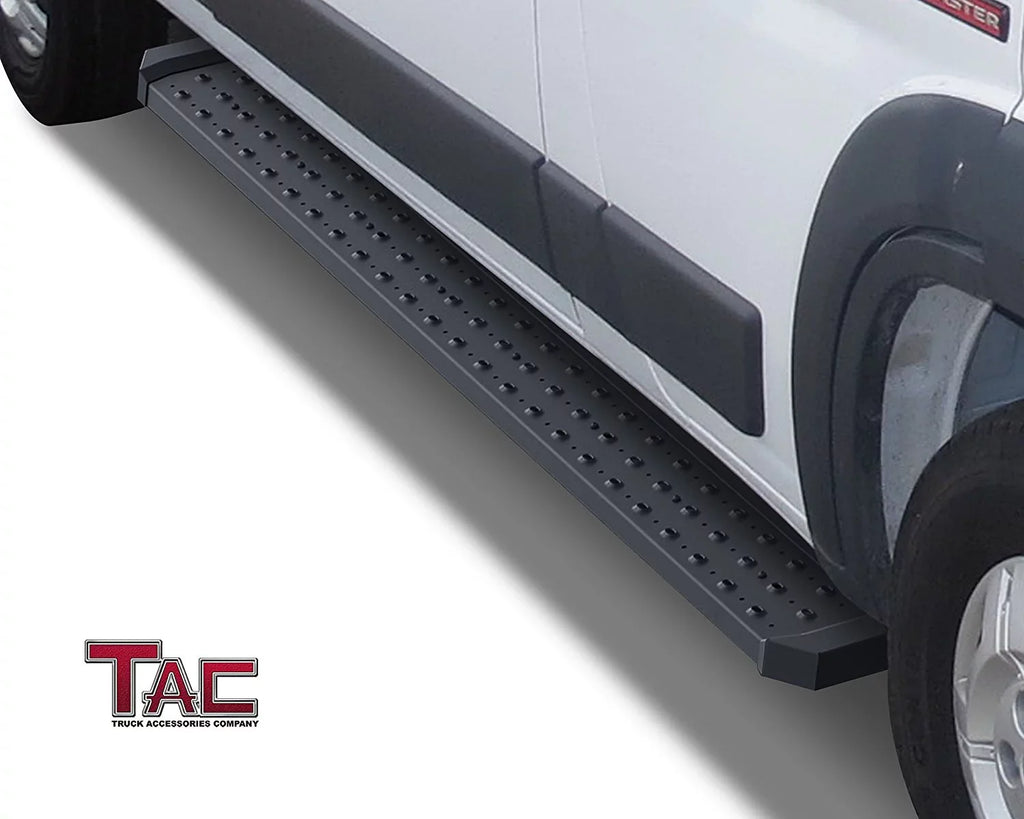TAC 6.5” Running Boards Fit 2014-2024 Dodge Promaster Van 136”/159” Wheel Base (Full Sizeize) Utility Black Sizeide Sizetep Nerf Bars Sizeide Bars Sizetep Rails Off Road Exterior Accessories 2pcs