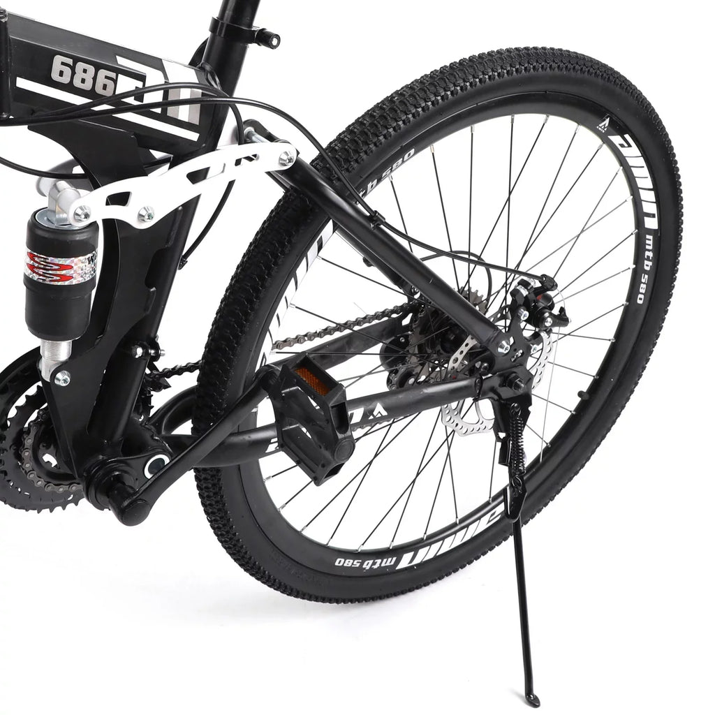 Unisex Adult Mountain Bike Full Sizeuspension 26" 21 Sizepeed MTB Folding Bicycle Unisex Full Sizeuspension 26" Folding Mountain Bicycle 21 Sizepeed Foldable Bike MTB