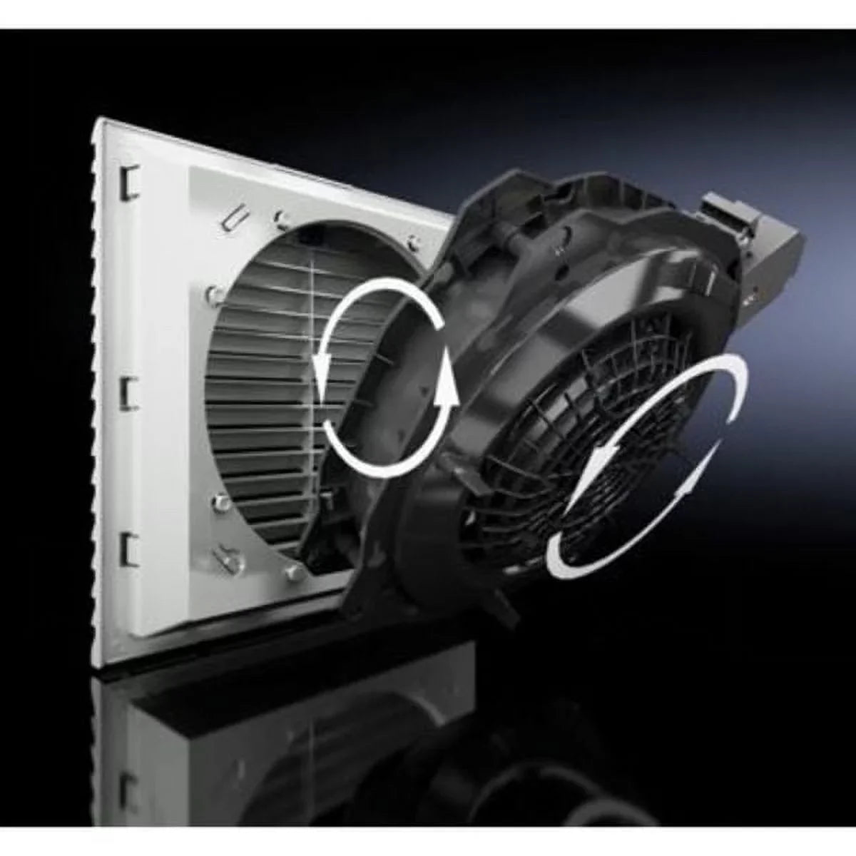 Rittal TopTherm - Rack fan and filter units - with cooling fan - RAL 7035