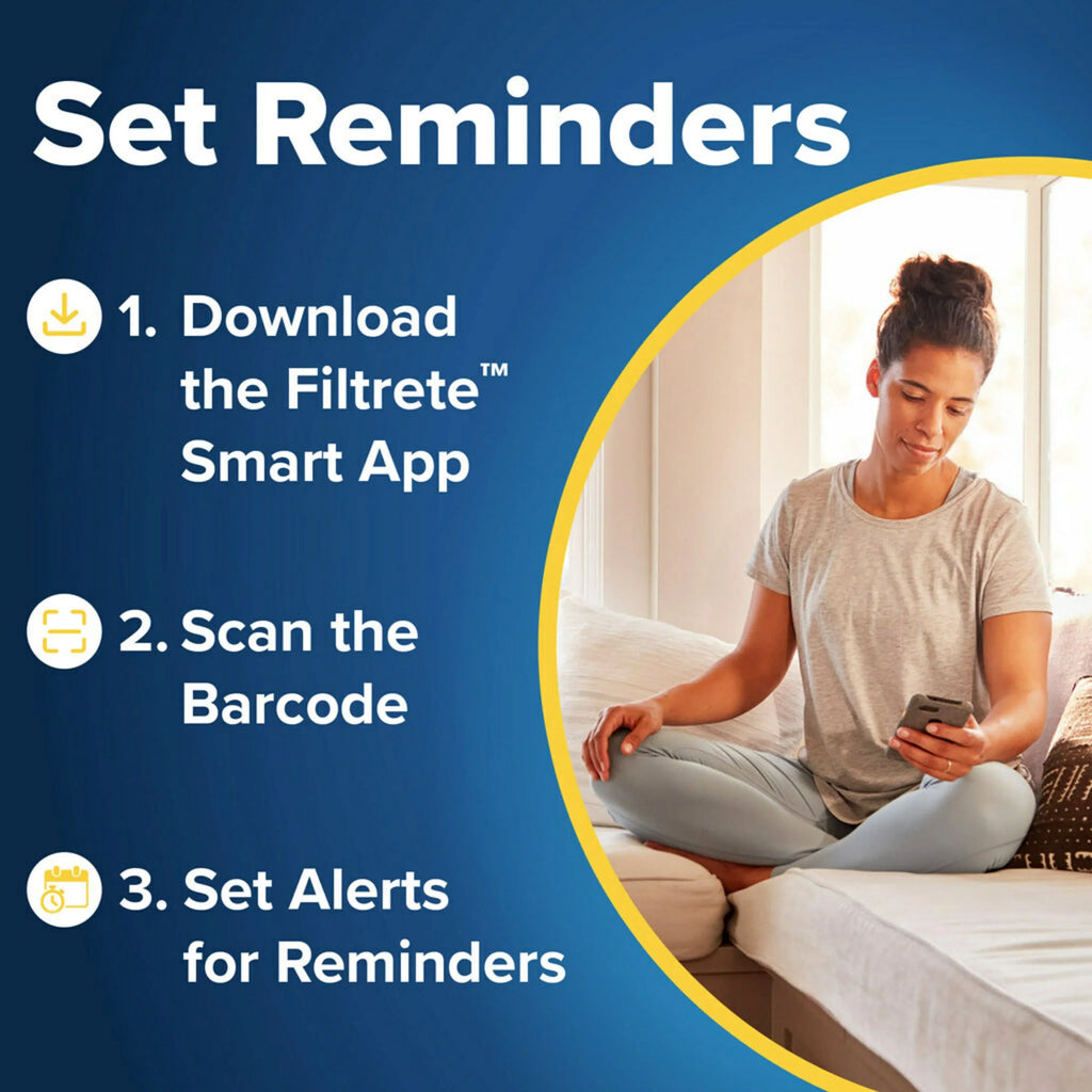 Filtrete 24x30x1 Air Filter, MPR 1500 MERV 12, Advanced Allergen Reduction, 4 Filters