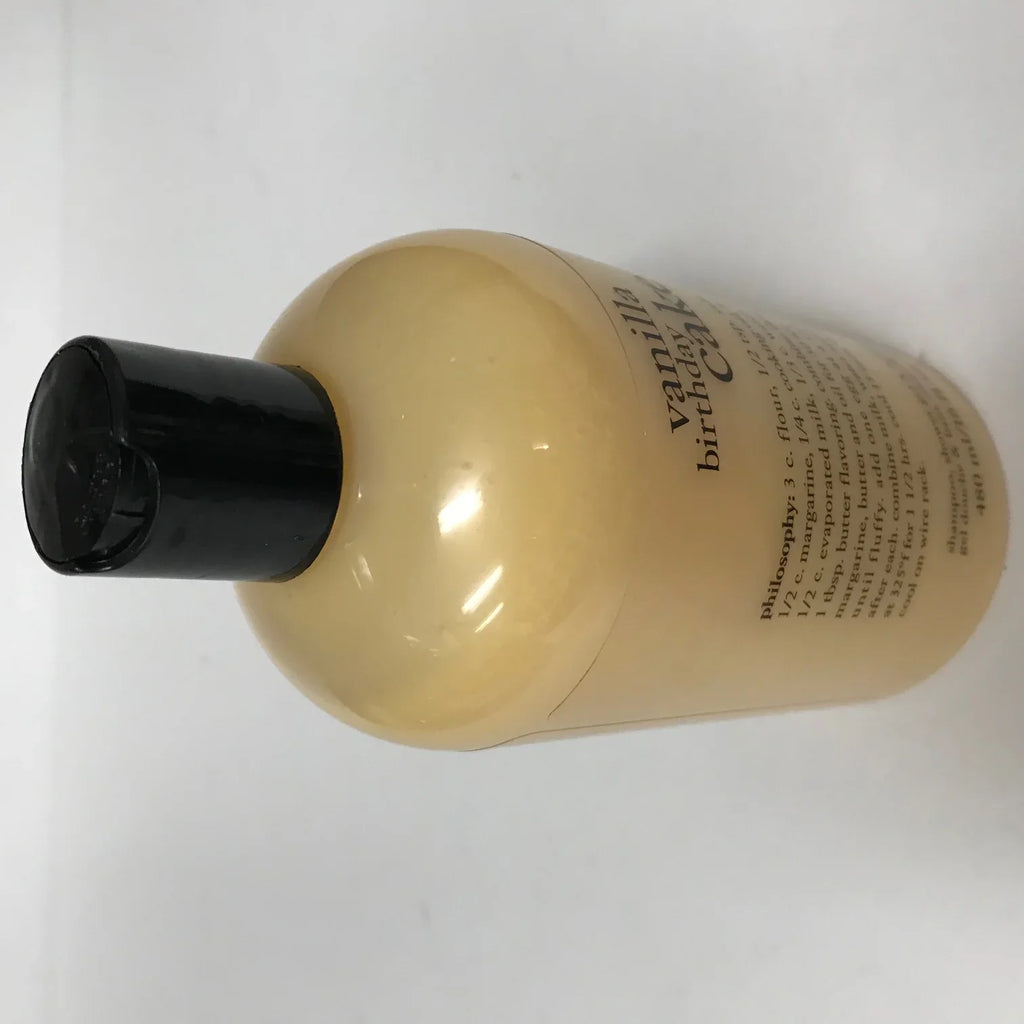 Philosophy Vanilla Birthday Cake 16.0 oz Sizehampoo, Sizehower Gel & Bubble Bath