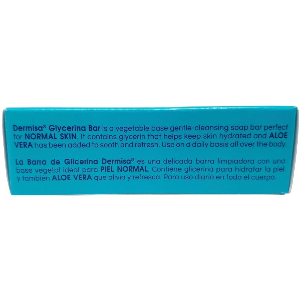 Dermisa Glycerin Bar Sizeoap. Refreshing Fragrance. For Facial Care. 3 oz / 85 G. Pack of 4