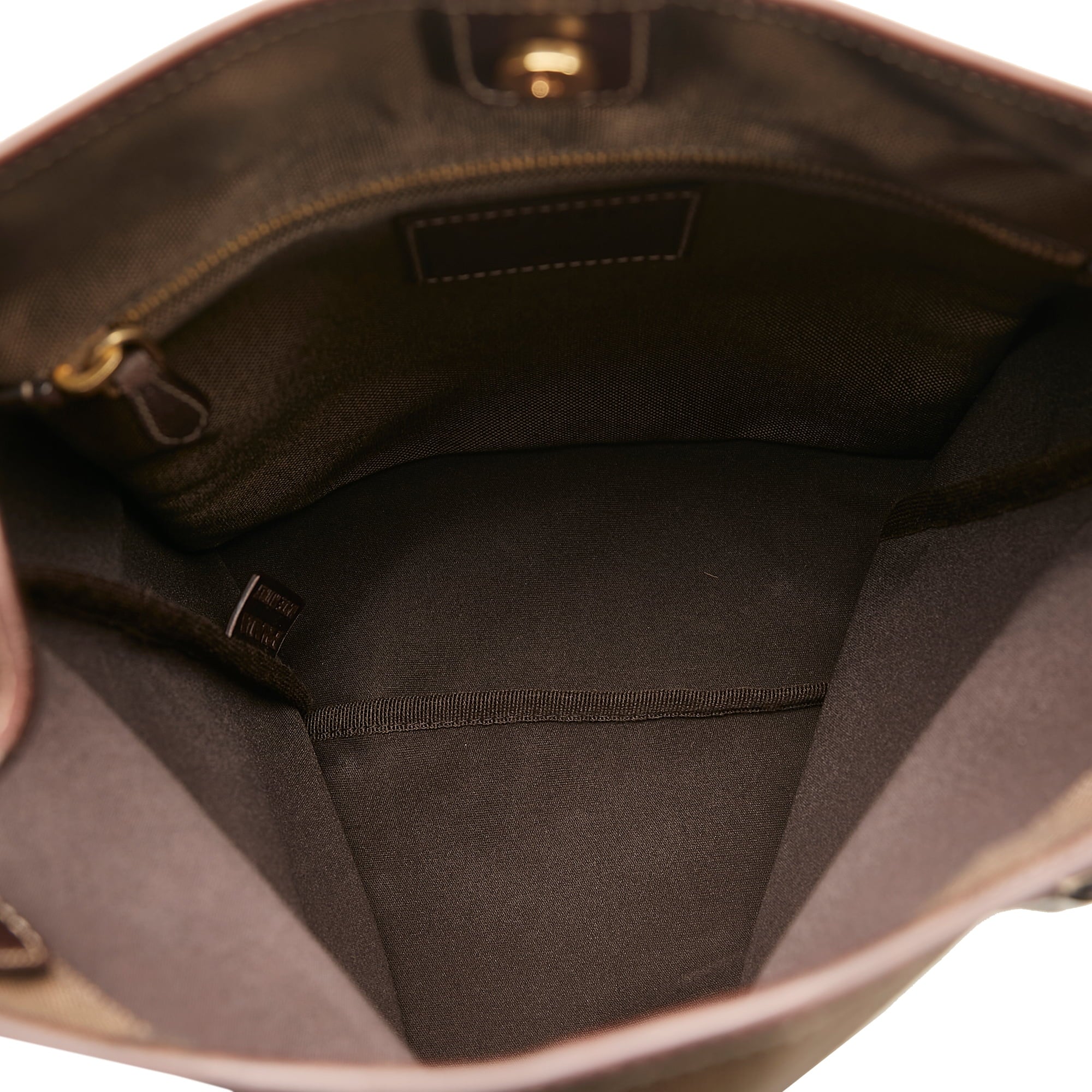 Pre-Owned Authenticated Prada Canapa Logo Crossbody Canvas Fabric Brown Crossbody Bag Unisex (Good)