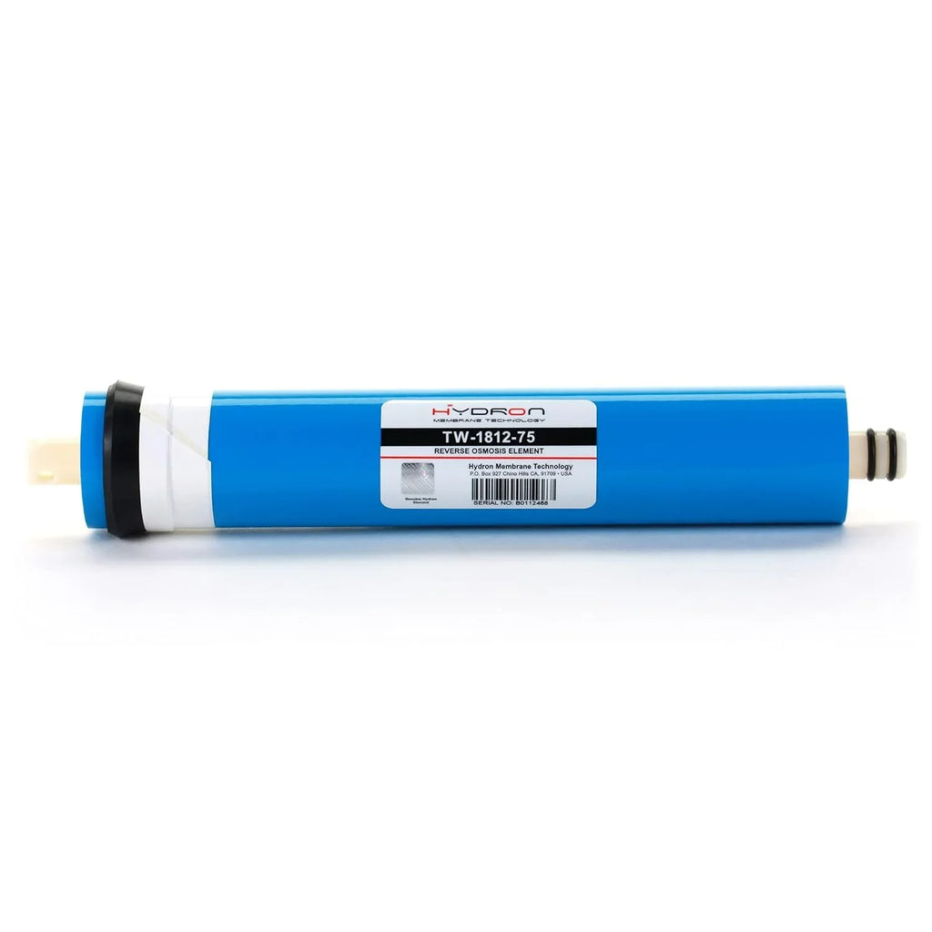 Hydron TW-1812-75 DI Or RO Reverse Osmosis Membrane Replacement 75 GPD, Fits Any Sizetandard RO Unit