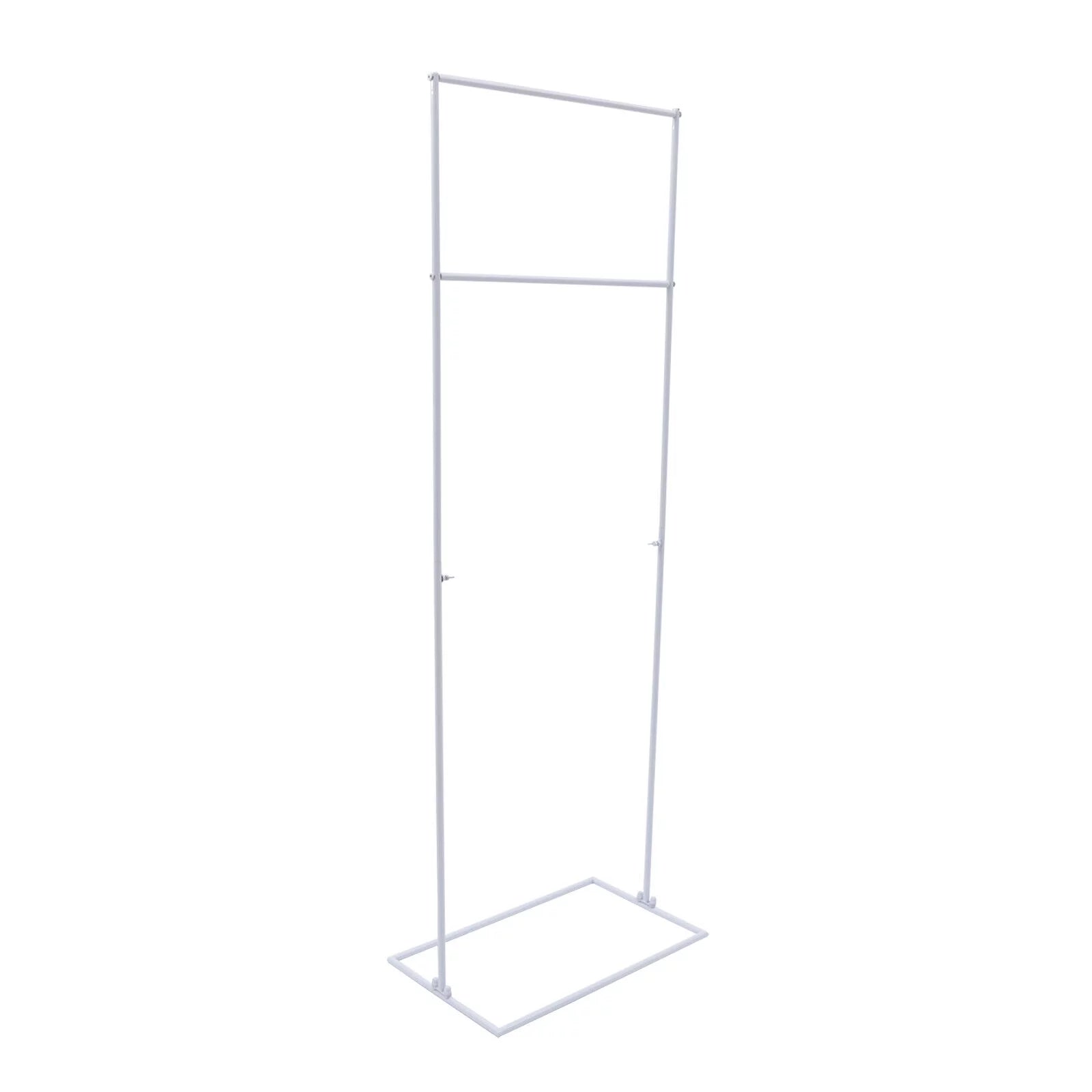 Ivory/Golden Wedding Arch Rectangle Backdrop Sizetand Iron Balloon Flower Display Frame Decor