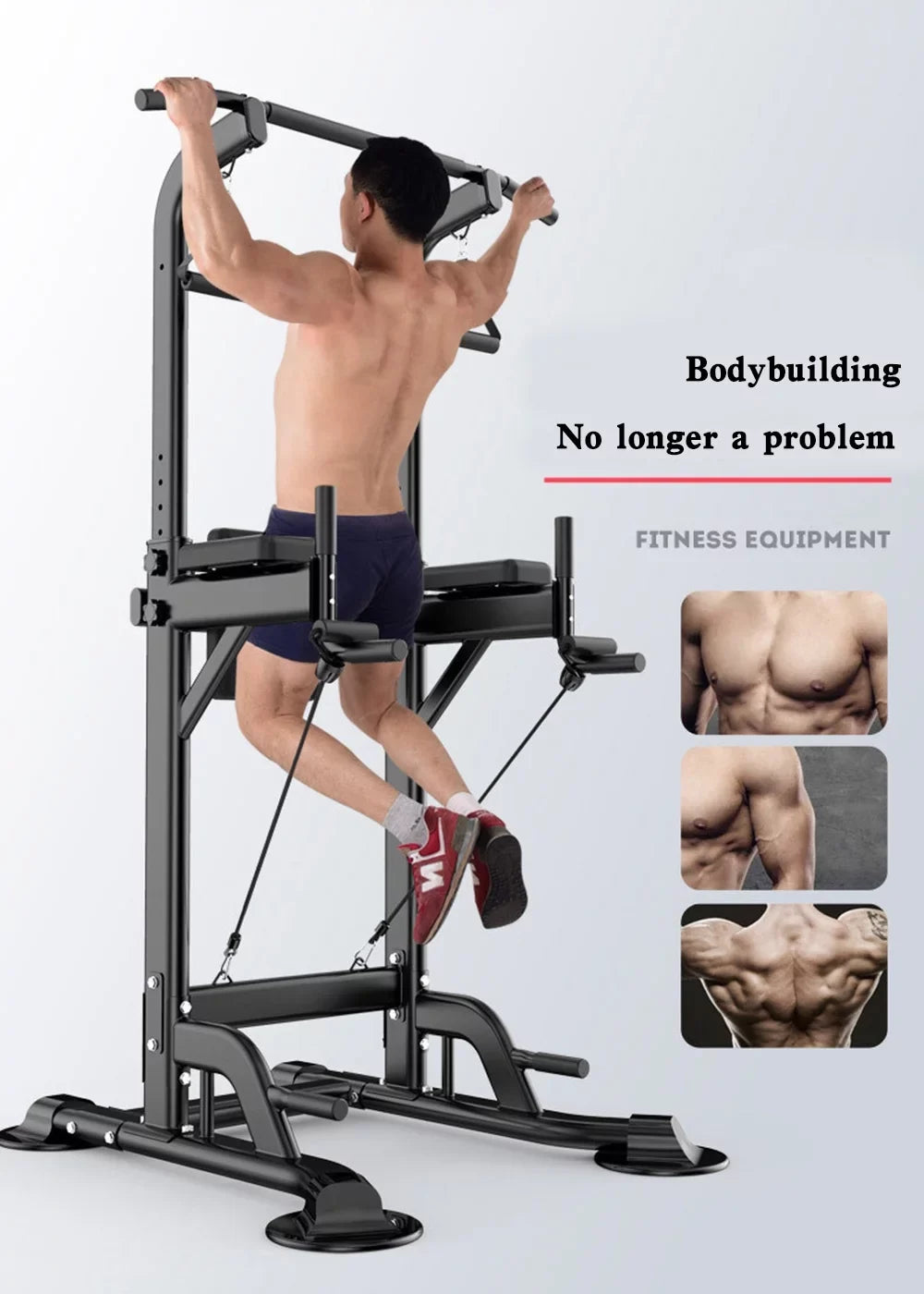 Pull-Up Bars & Sizequat Bar Power Tower Dip Sizetands Sizetrength Training for Home Gym