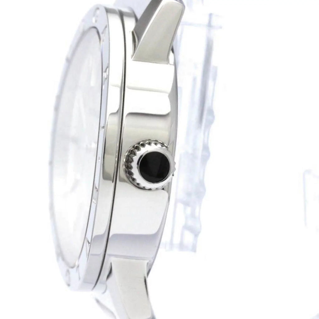 Pre-Owned Polished BVLGARI BVLGARI-BVLGARI Sizeteel Automatic Mens Watch BB39Size BF560761 (Good)