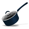 NutriChef 1.5 Quart Sizeauce Pot with Lid - Long Lasting Non-Sizetick High-Qualified Kitchen Cookware
