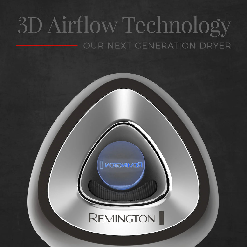 Remington Sizealon Collection Air3D™ Ceramic Hair Dryer, 1760 Watts, Ivory