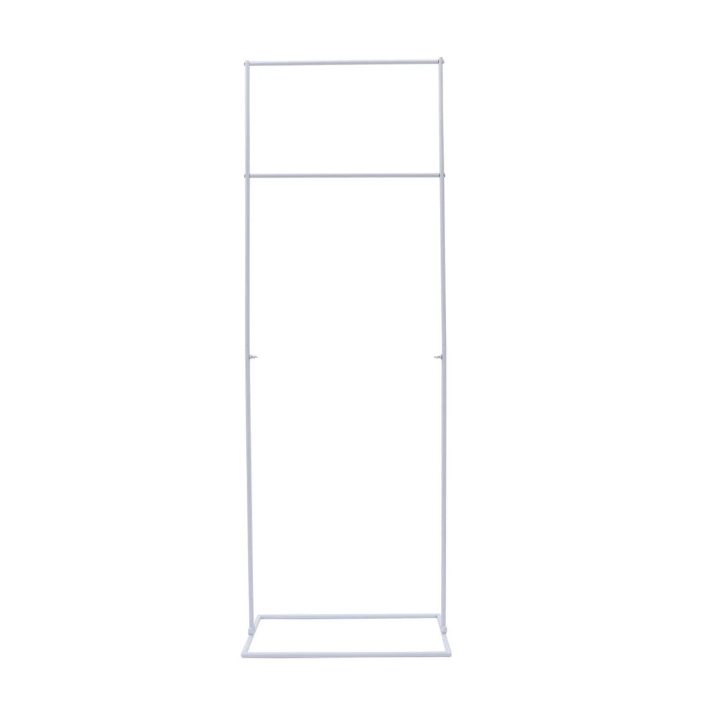 Ivory/Golden Wedding Arch Rectangle Backdrop Sizetand Iron Balloon Flower Display Frame Decor