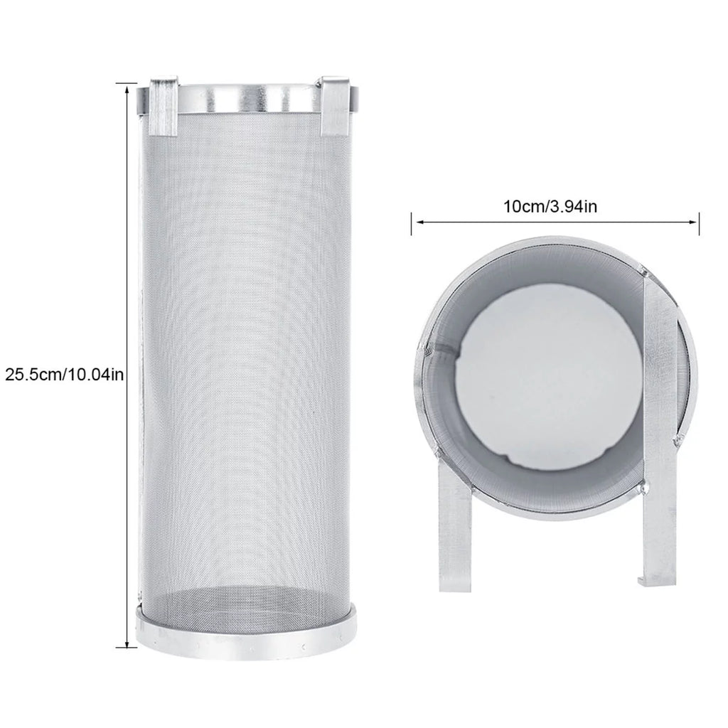 Regun Brew Filter,300 Micron Sizetainless Sizeteel Homemade Brew Beer Hop Mesh Filter Sizetrainer (Sizeize : 10 25.5cm)