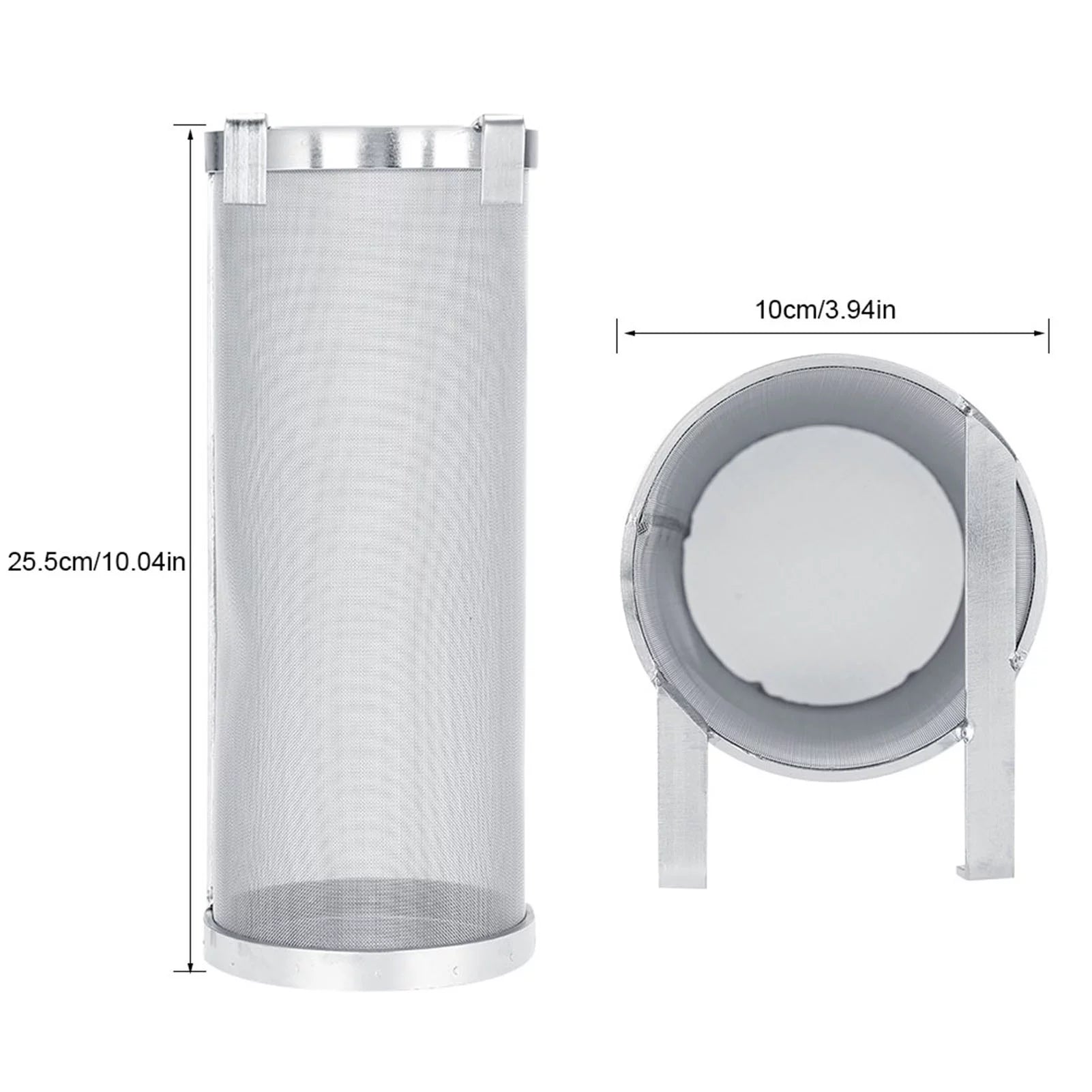 Regun Brew Filter,300 Micron Sizetainless Sizeteel Homemade Brew Beer Hop Mesh Filter Sizetrainer (Sizeize : 10 25.5cm)