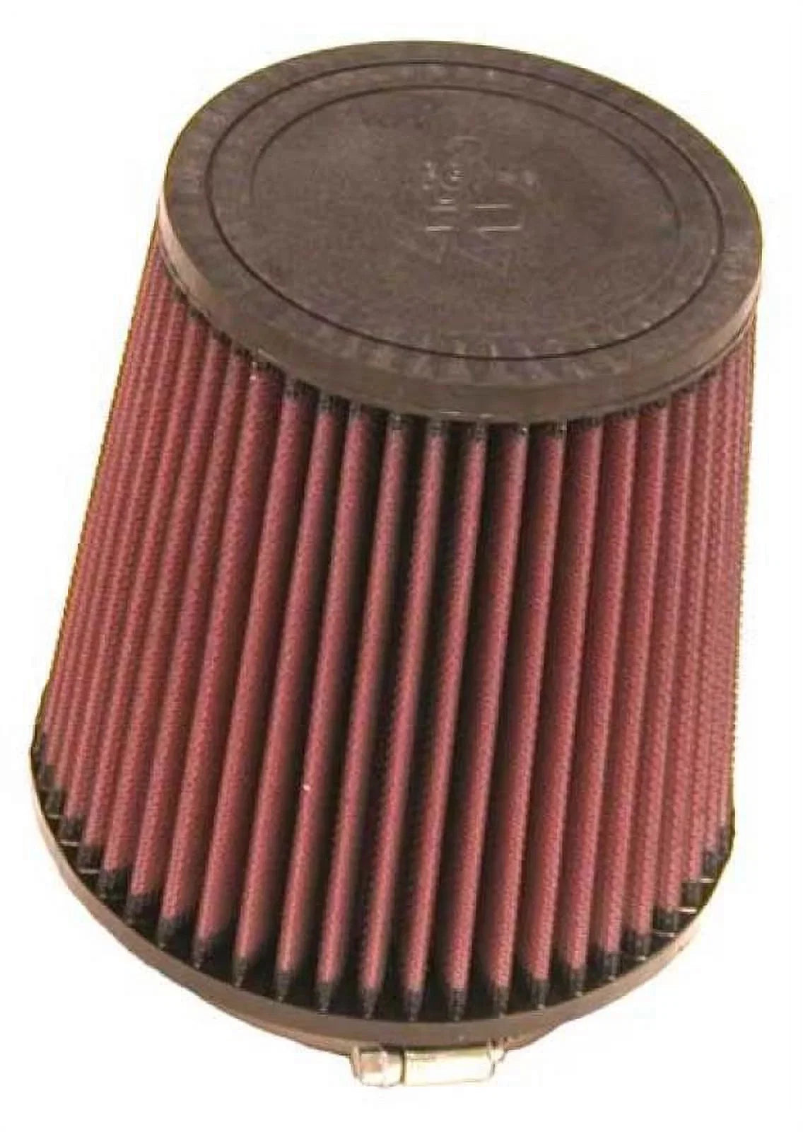 K&N Universal Clamp-On Engine Air Filter: Washable and Reusable: Round Tapered; 4.5 in (114 mm) Flange ID; 6 in (152 mm) Height; 5.875 in (149 mm) Base; 4.5 in (114 mm) Top , RU-4740