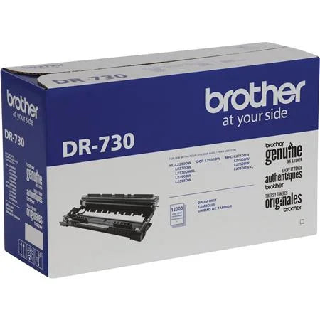 Brother Genuine Drum Unit, DR730, Yields Up to 12,000 Pages, Black