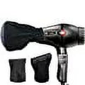 Bundle 2: (1) Turbo Power Twin Turbo 3200 Hair Dryer Black and (1) M Hair Designs Metal Mesh Diffuser
