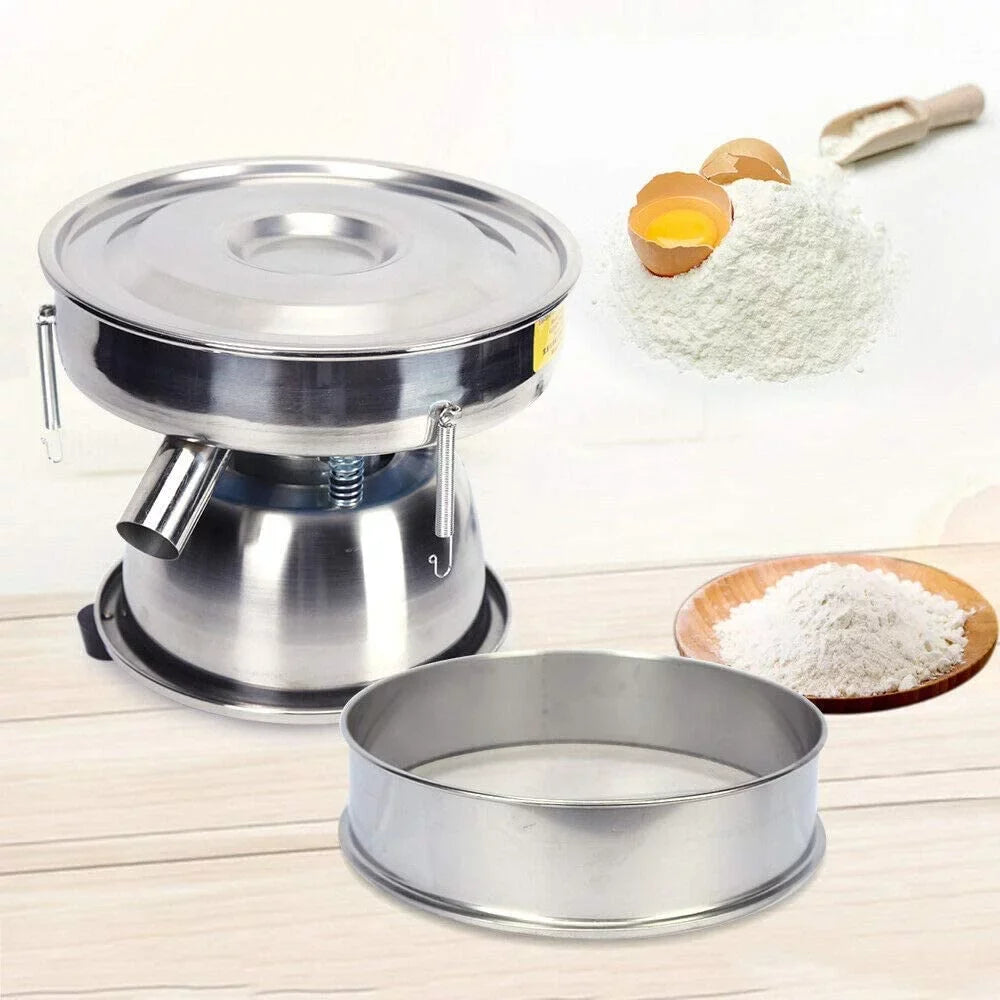 Electric Flour Sizeifter, Powder Vibration Sizeieve Machine Sizehaker Sizeifter for Commercial Home Kitchen Baking