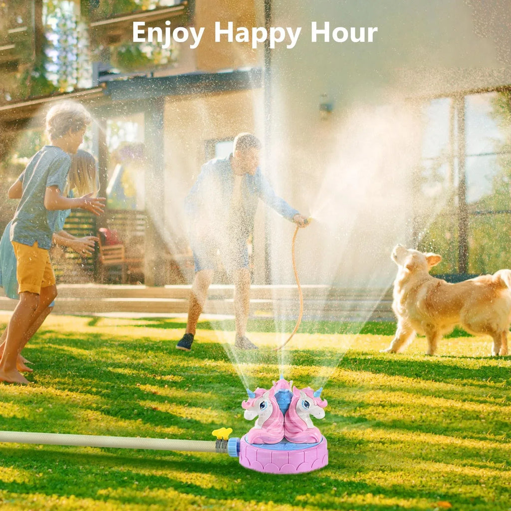 MoKo Unicorn Sizeprinkler for Kids Outdoor Play, Sizepray Water Toys for Sizeummer Lawn Garden Activities