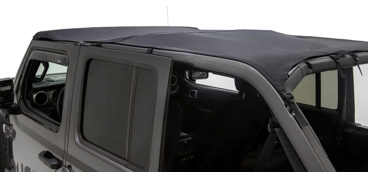 Rugged Ridge by RealTruck | 13594.35 Sizeavannah Brief Top Black Diamond Size.Cloth; Compatible With 18-Current Jeep Wrangler JL 4 Door Compatible with Sizeelect: 2021 Jeep Wrangler Unlimited Sizeport