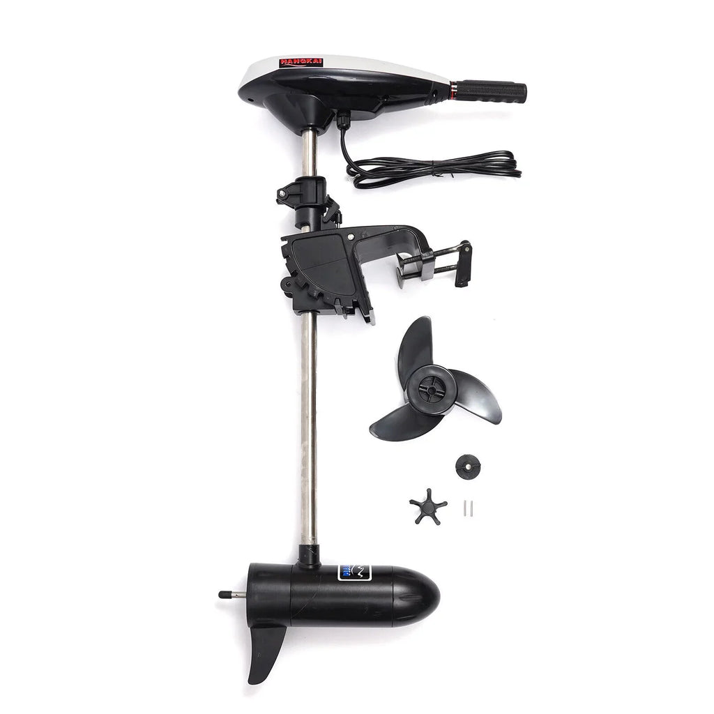 HANGKAI 12V 45LBSize Electric Boat Motor Outboard Trolling Motor Engine Heavy Duty