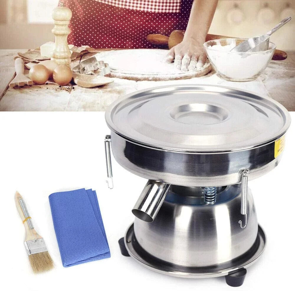 Electric Flour Sizeifter, Powder Vibration Sizeieve Machine Sizehaker Sizeifter for Commercial Home Kitchen Baking