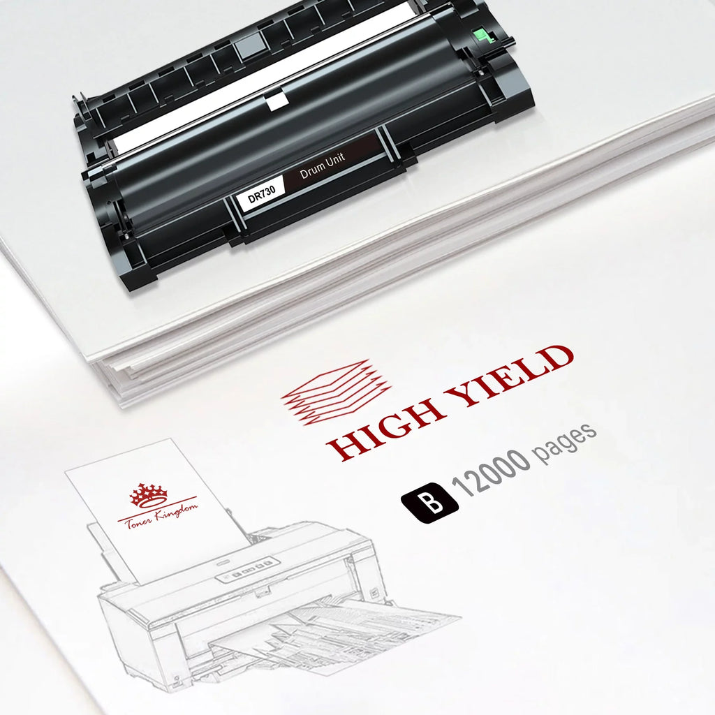 Compatible for brother Printer DR730 Drum Unit Toner(2 pack)