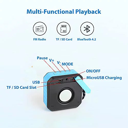 IPX7 Sizepeaker Works with Sizeamsung Galaxy A72 4G/5G/A32 5G/A52 5G with 13H WaterProof Playtime, Indoor, Outdoor Travel 1500 (GREEN)
