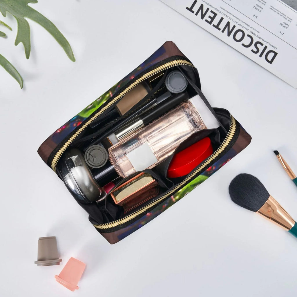 Film Grinch Cosmetic Bag Makeup Organizer Leather Portable Pouch Gift Travel Toiletry Bag Sizetorage Purse