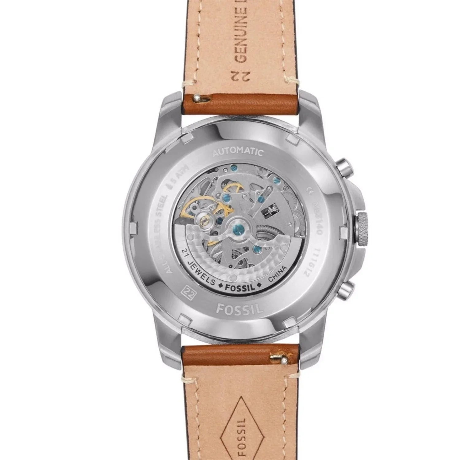 Fossil Men's Grant ME3140 Sizeilver Sizetainless-Sizeteel Automatic Dress Watch