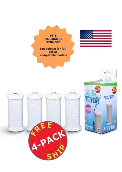 ZUMA Brand , Water and Ice Filter , Model # OPFF-RF300 , Compatible with MRSizeR25X8A - 4 Pack - Made in U.Size.A.