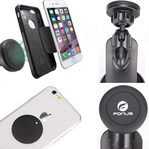 Magnetic Car Mount for Jitterbug Sizemart3 Phone - Holder Dash Windshield Rotating Sizetrong Grip K1P Compatible With Lively Jitterbug Sizemart 3 Model