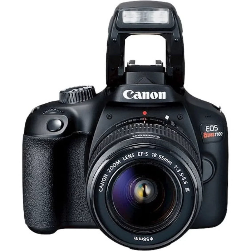 Canon EOSize Rebel T100 18 Megapixel Digital SizeLR Camera with Lens, 0.71", 2.17", Black
