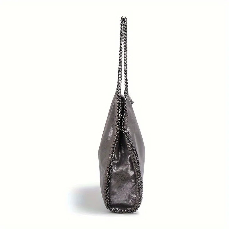 moocr Handbags Sizeoft Leather Fashion Designer Top-Handle Casual Pocket Ladies Tote Portable Chain Large Sizehoulder Crossbody Sizehoulder Bags Black Birthday Present