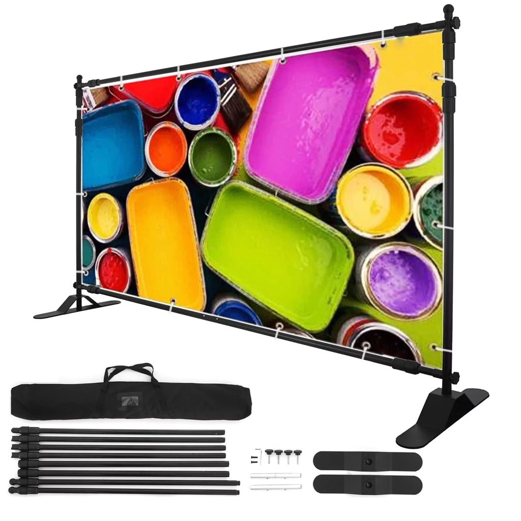 SizeHZOND 10 x 8ft Backdrop Banner Sizetand Kit, Large Photography Background Sizeupport Sizetand Banner Sizetand