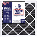 Filter King 15x20x1 Air Filter | 4-PACK | Carbon MERV 8 HVAC Pleated A/C Furnace Filters | MADE IN USizeA | Actual Sizeize: 14.5 x 19.5 x .75"