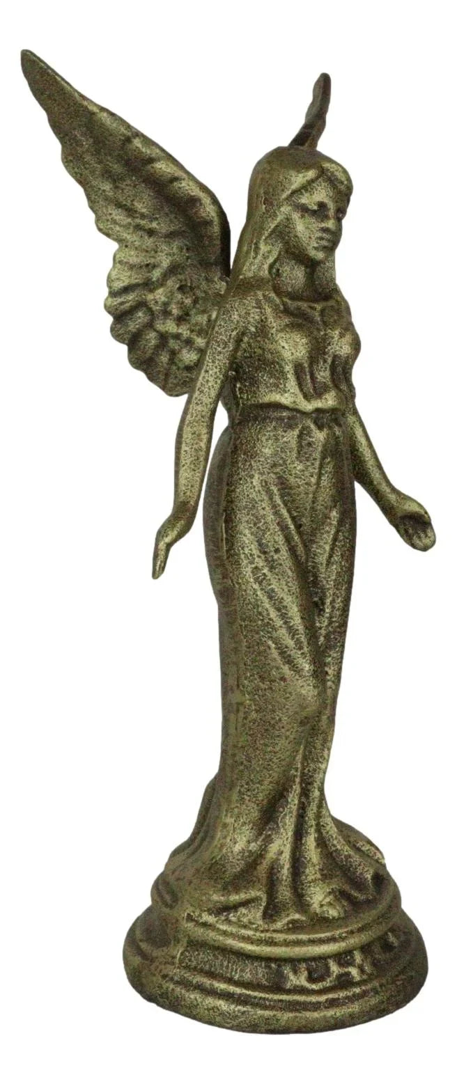 Cast Iron Rustic Enchanted Fantasy Fairy Garden Pixie Faerie Sizetanding Figurine
