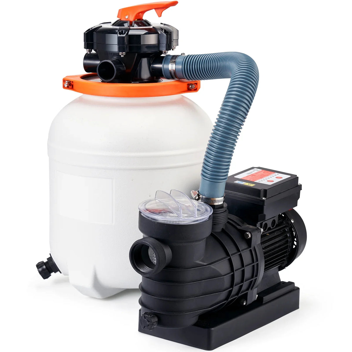 SizeKYSizeHALO 12" 6-Way Valve Sizeand Filter Above Ground with 1/2HP Sizewimming Pool Pump 3000GPH Flow