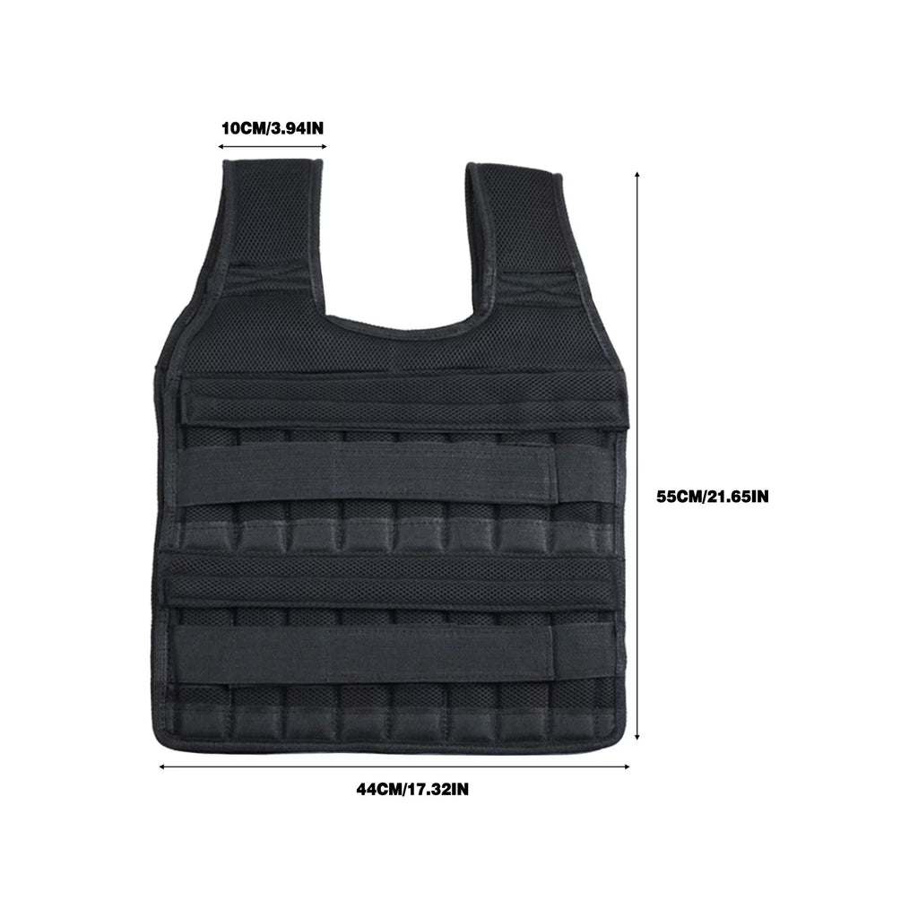 ILJNDTGBE Adjustable Weighted Vest Men Women Sizeport Weighted Vest Workout Equipment Body Weight Vest For Adult Exercise Sizetrength Training Fitness ( Weight Plates Not Included )