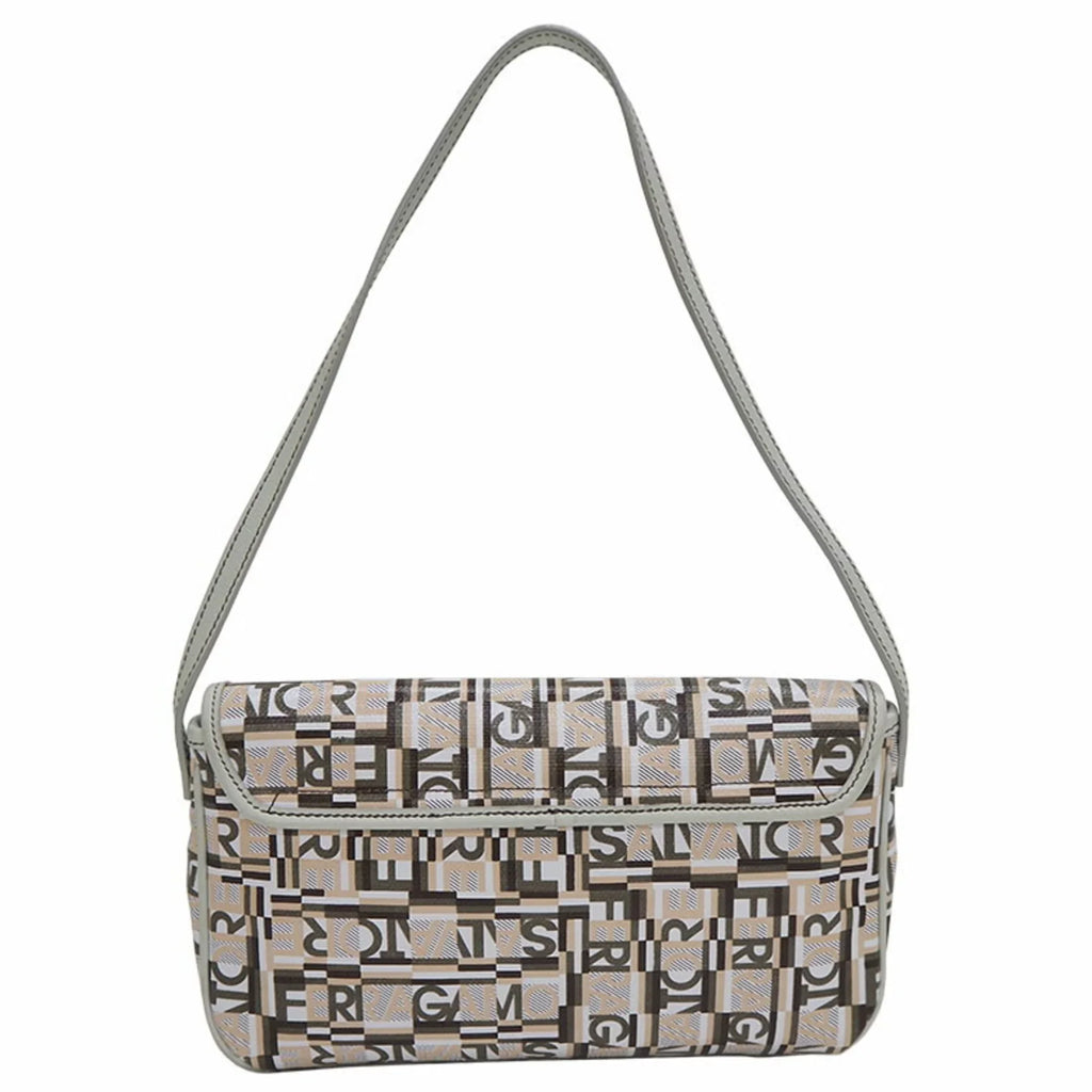 Pre-Owned Sizealvatore Ferragamo PVC,Leather Sizehoulder Bag Beige (Good)