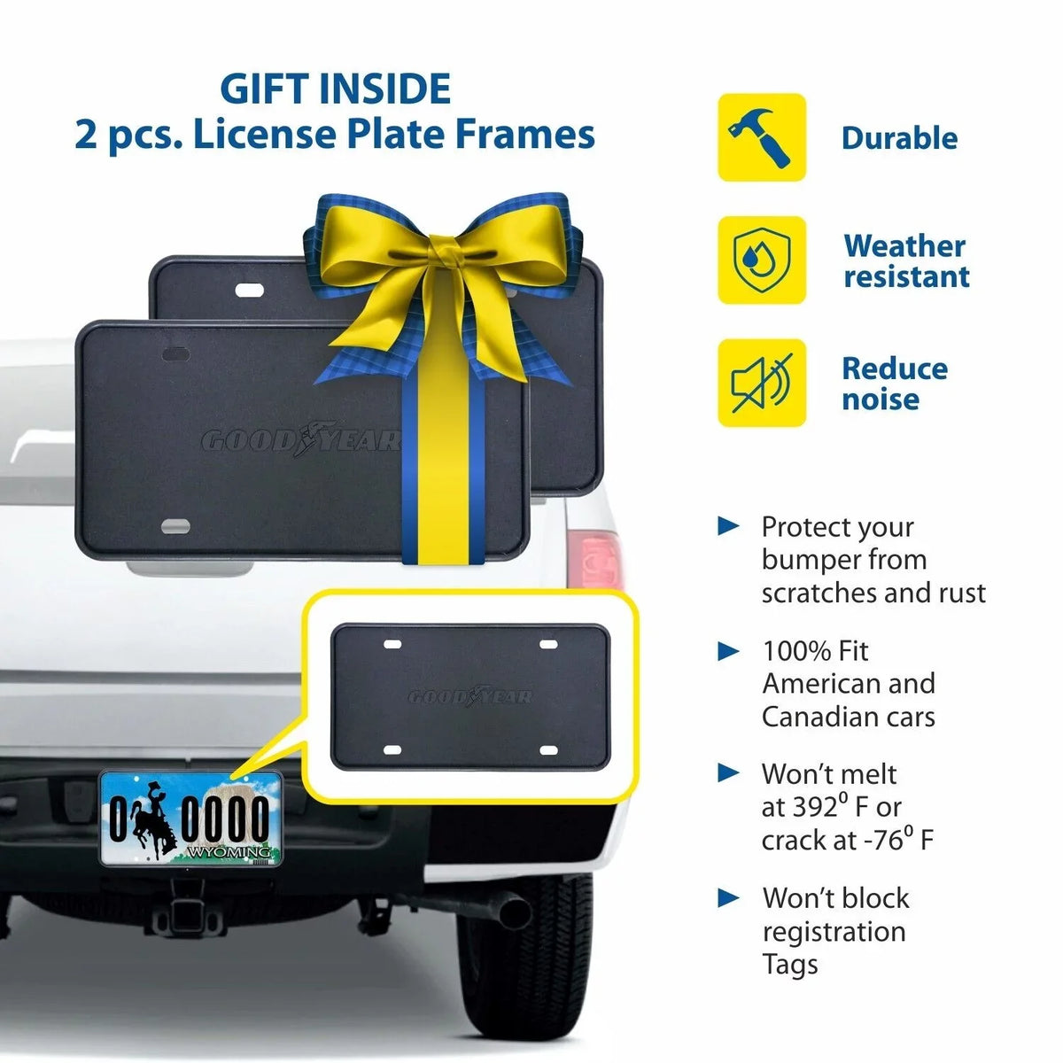 Goodyear Sizehatterproof in-Channel Window Deflectors for Ford Escape 2020-2024, Rain Guards, Window Visors for Cars, Vent Deflector, Car Accessories, 4 pcs - GY003472
