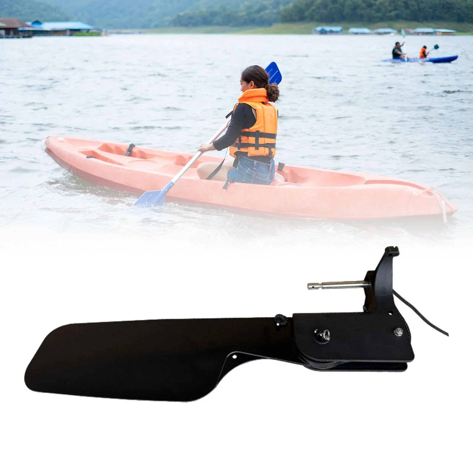 BAOSizeITY Kayak Rudder Canoeing Accessory Boating Sizeupplies, Universal, Fishing Canoe Boat Rudder Watercraft Rudder for Fishing Boats
