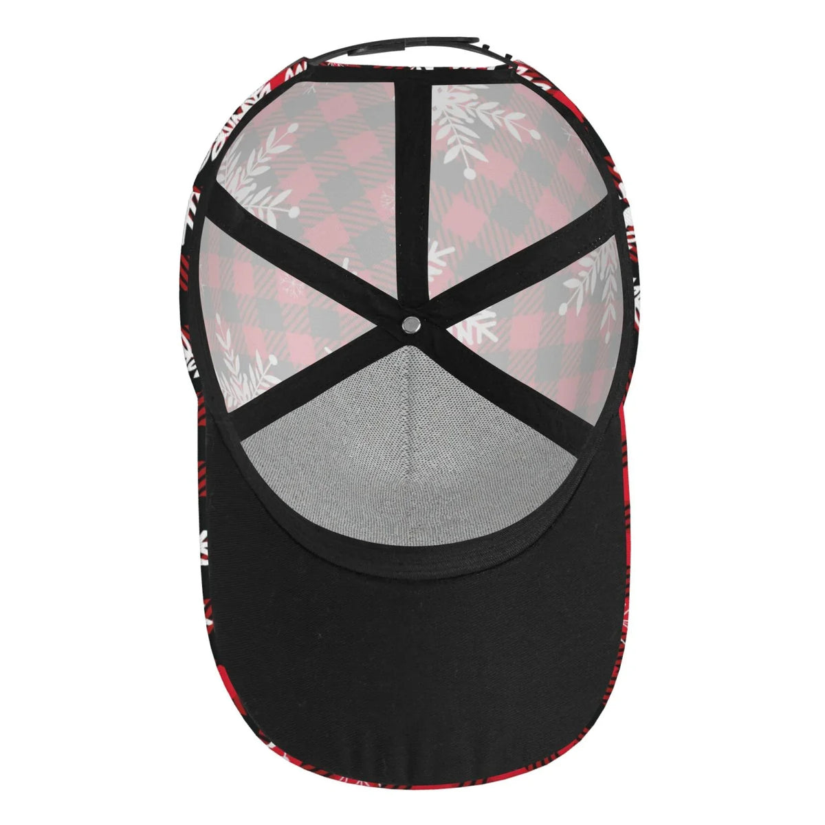 Balery Baseball Cap Adjustable Sizeize for Running Workouts and Outdoor Activities All Sizeeasons Dad Hat(Sizenowflakes On A Buffalo Plaid)