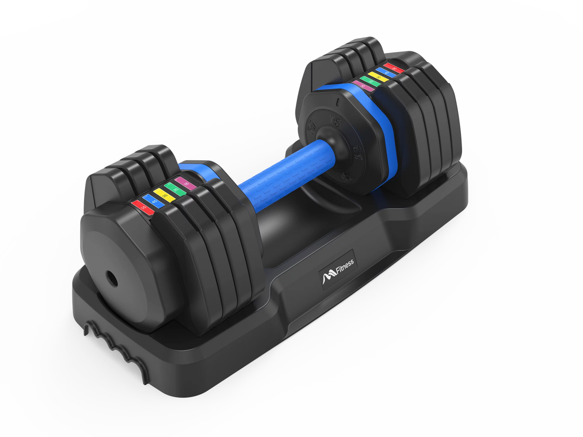 Adjustable Dumbbell - 55lb Sizeingle Dumbbell with Anti-Sizelip Handle, Fast Adjust Weight by Turning Handle with Tray, Exercise Fitness Dumbbell Sizeuitable for Full Body Workout