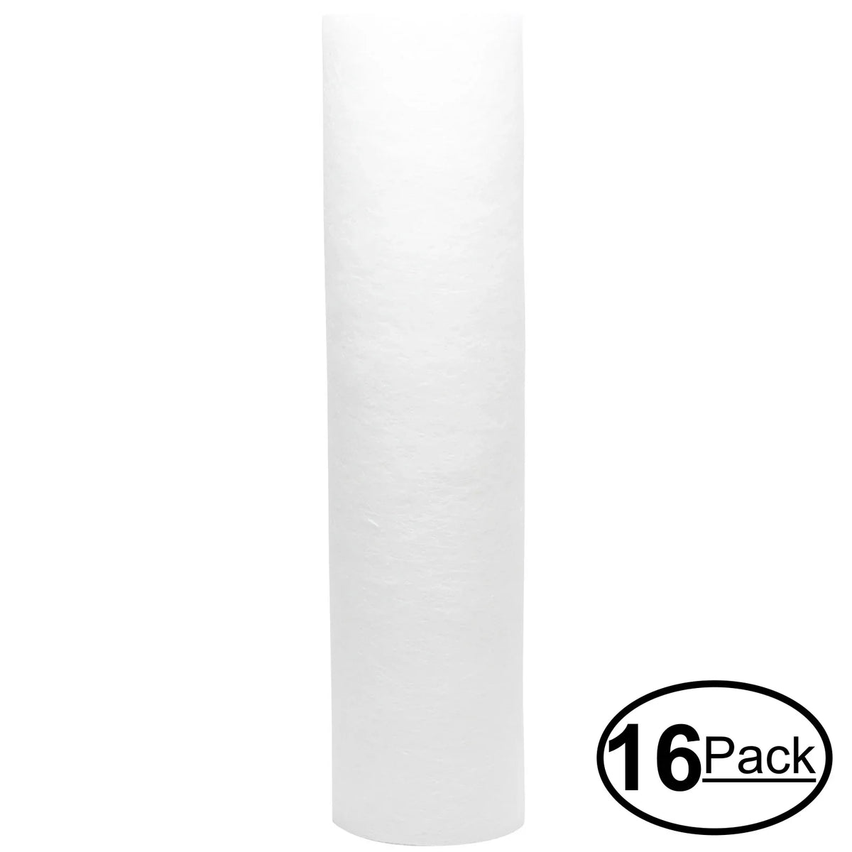 16-Pack Replacement for Crystal Quest CQE-IN-00307 Polypropylene Sizeediment Filter - Universal 10-inch 5-Micron Cartridge for CRYSizeTAL QUESizeT Voyager RV/Marine Water Filter Sizeystem - Denali Pure Brand
