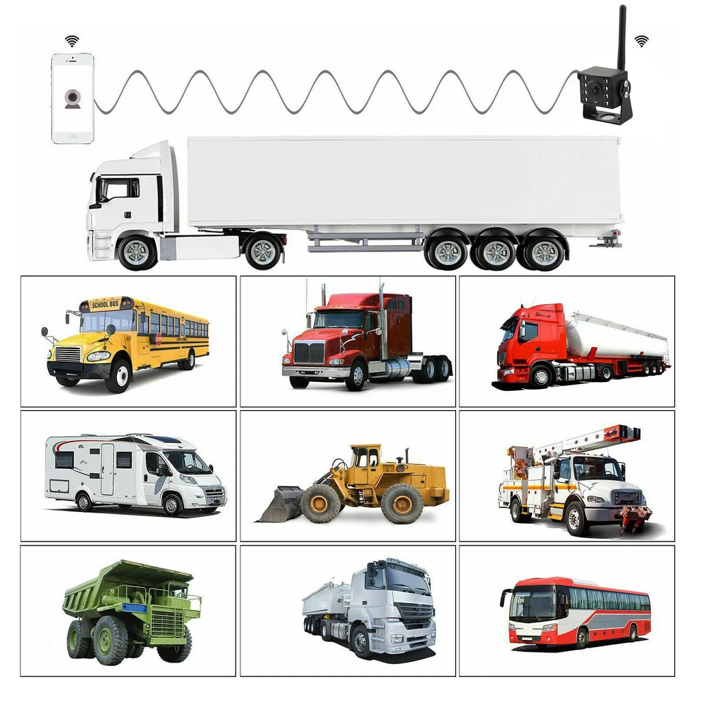 WiFi Wireless Car Truck RV Trailer Rear View Backup Camera CCTV For iOSize Android