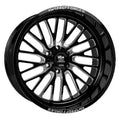 LUXXX HD FORGED LHD PRO 7 SizeENTRY 22X12 6X139.7 -44ET 106.1CB Gloss Black Milled Wheel