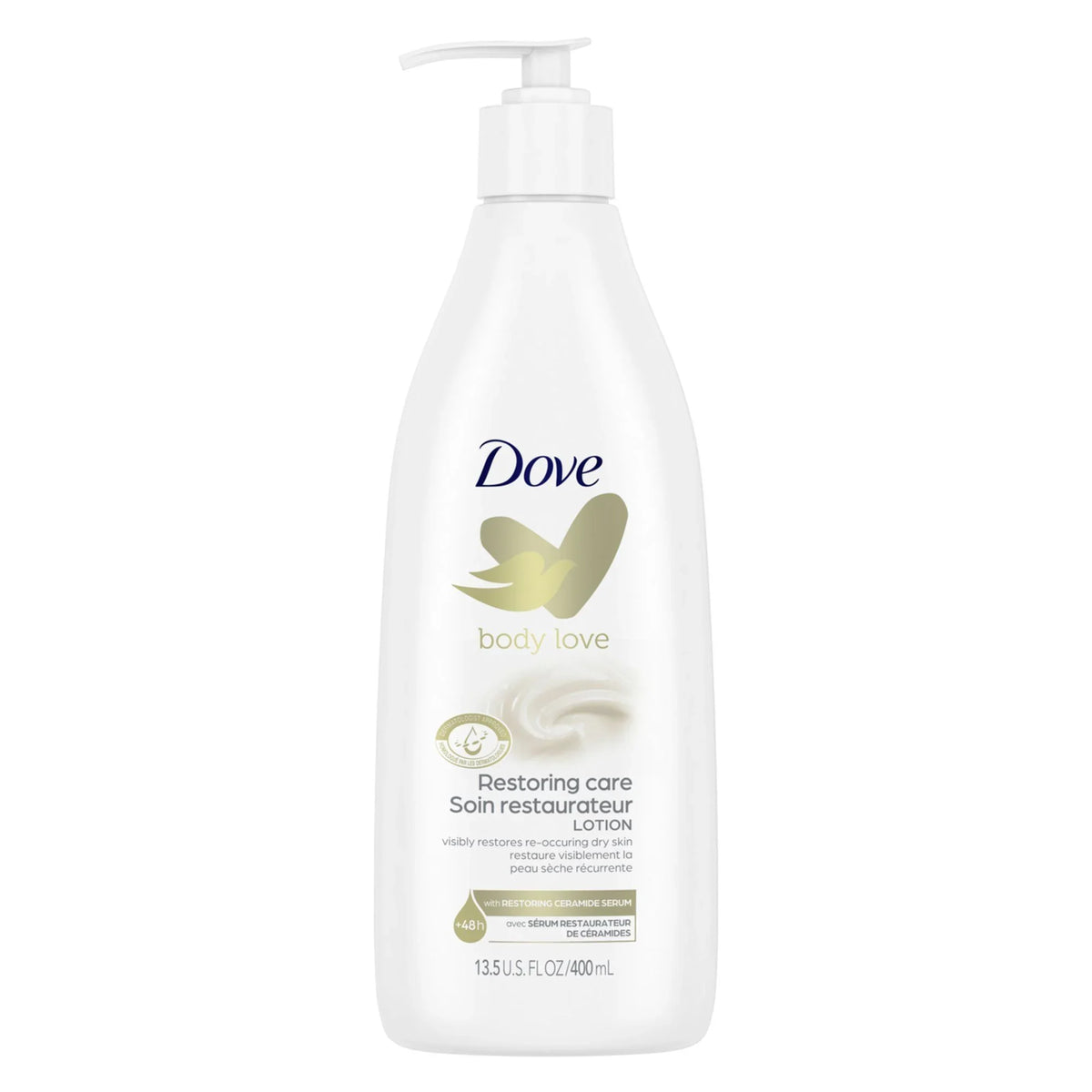 Hand and Body Moisturizer Dove Body Love Restoring Care 13.5 oz. Pump Bottle Sizecented Lotion (EA/1)