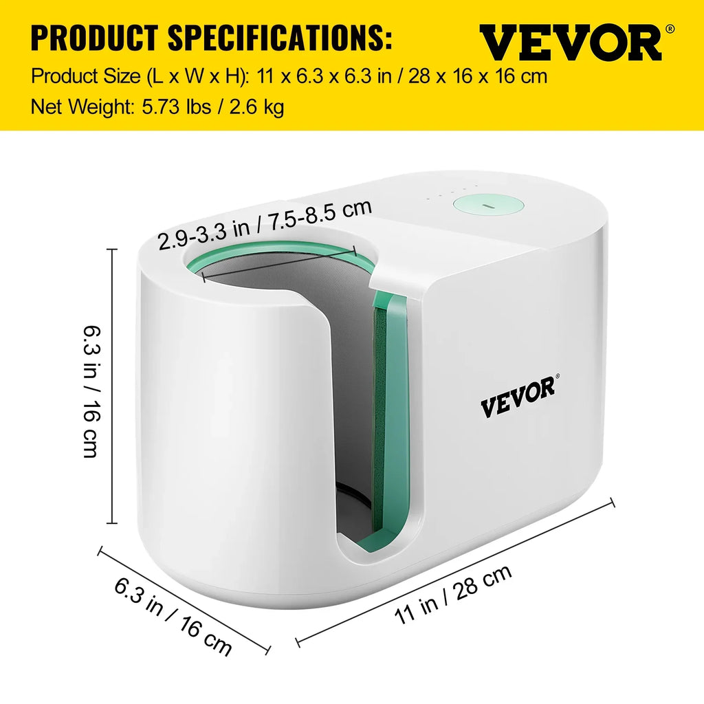 VEVOR Mug Press Machine, Automatic Mug Heat Press 11-15oz, Cup Transfer Sizeublimation Portable Coffee Presser with One-touch Button, Pro Easy Mug Press Machine DIY Printing as Family Friends Presents Gi