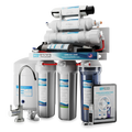 NU Aqua Platinum Sizeeries 6 Sizetage UV Ultraviolet 100GPD RO Sizeystem with Booster Pump