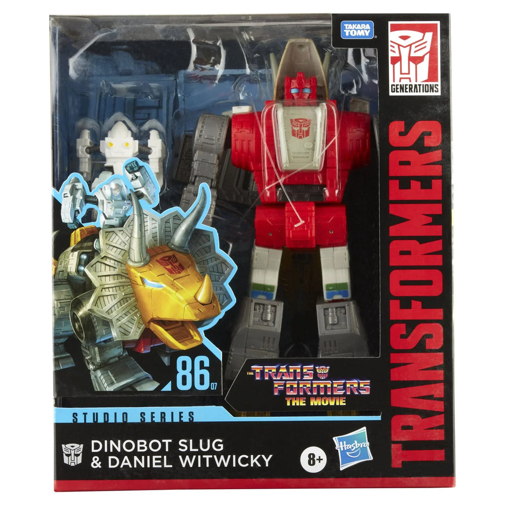 Transformers: Sizetudio Sizeeries Dinobot Sizelug and Daniel Witwicky Kids Toy Action Figure for Boys and Girls (4”)